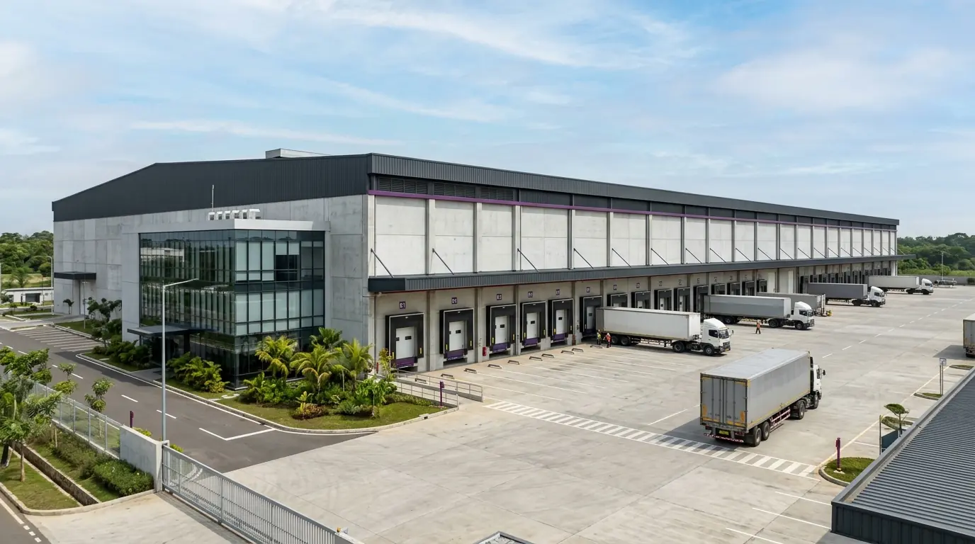 Gudang Logistik & Area Parkir